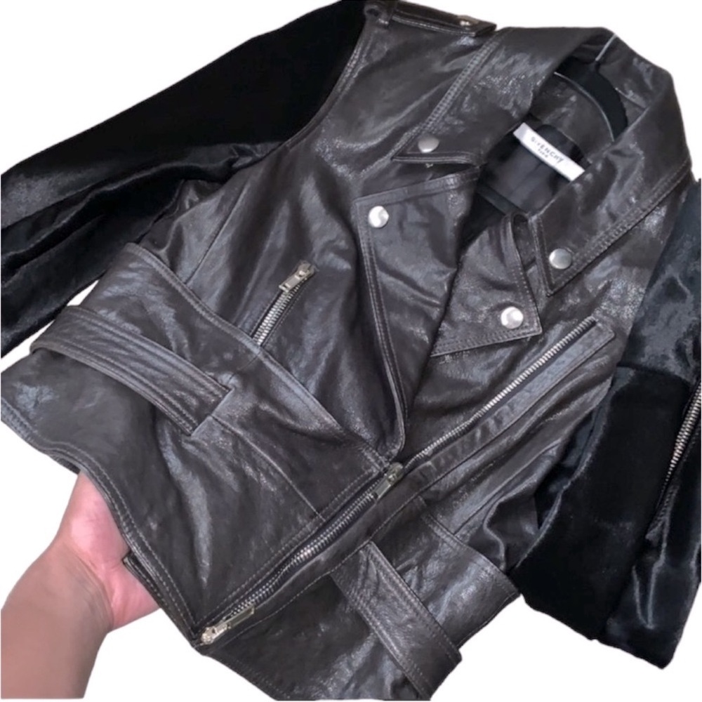 Givenchy Black Leather Biker Jacket - Picture 6 of 7